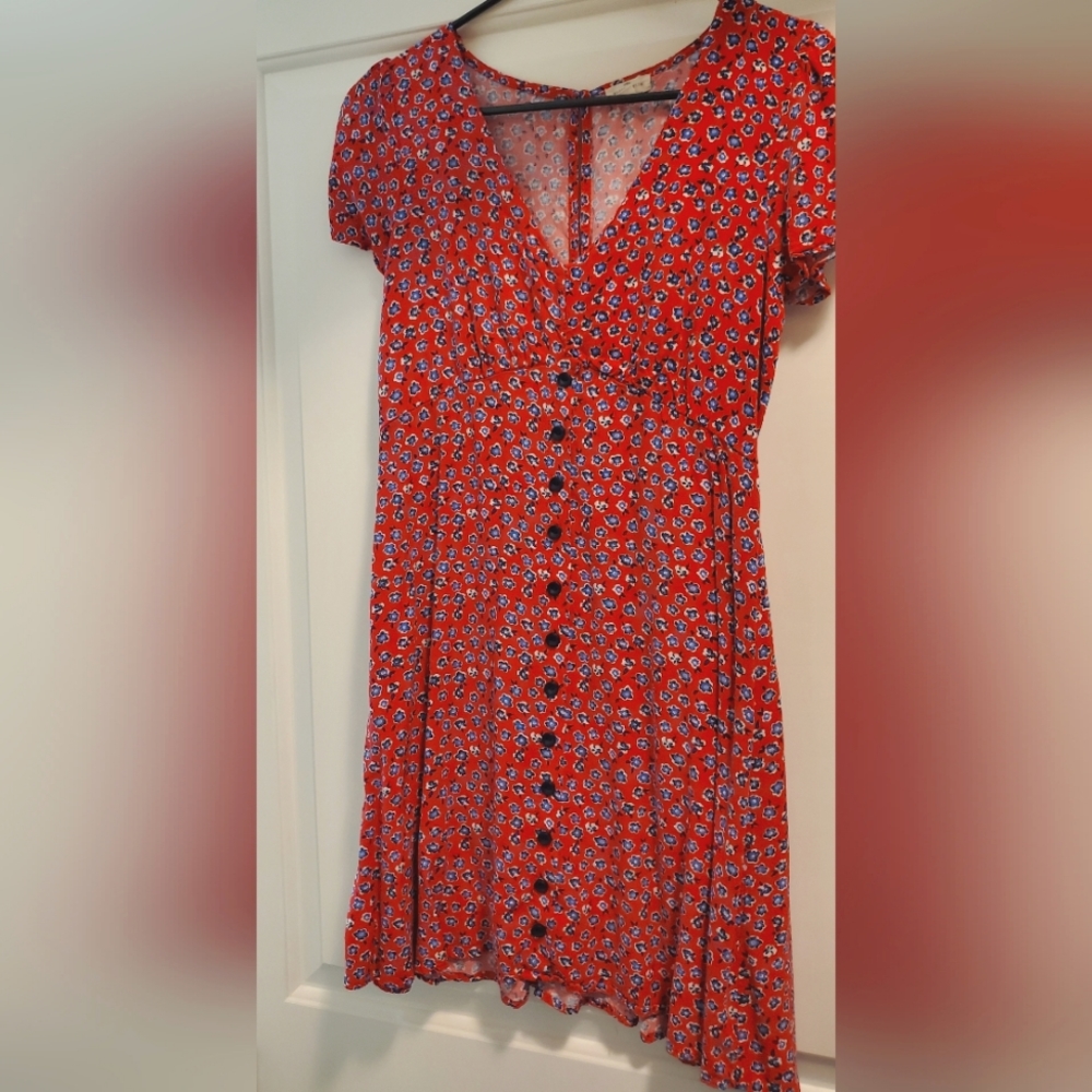 Red mini dress (M)